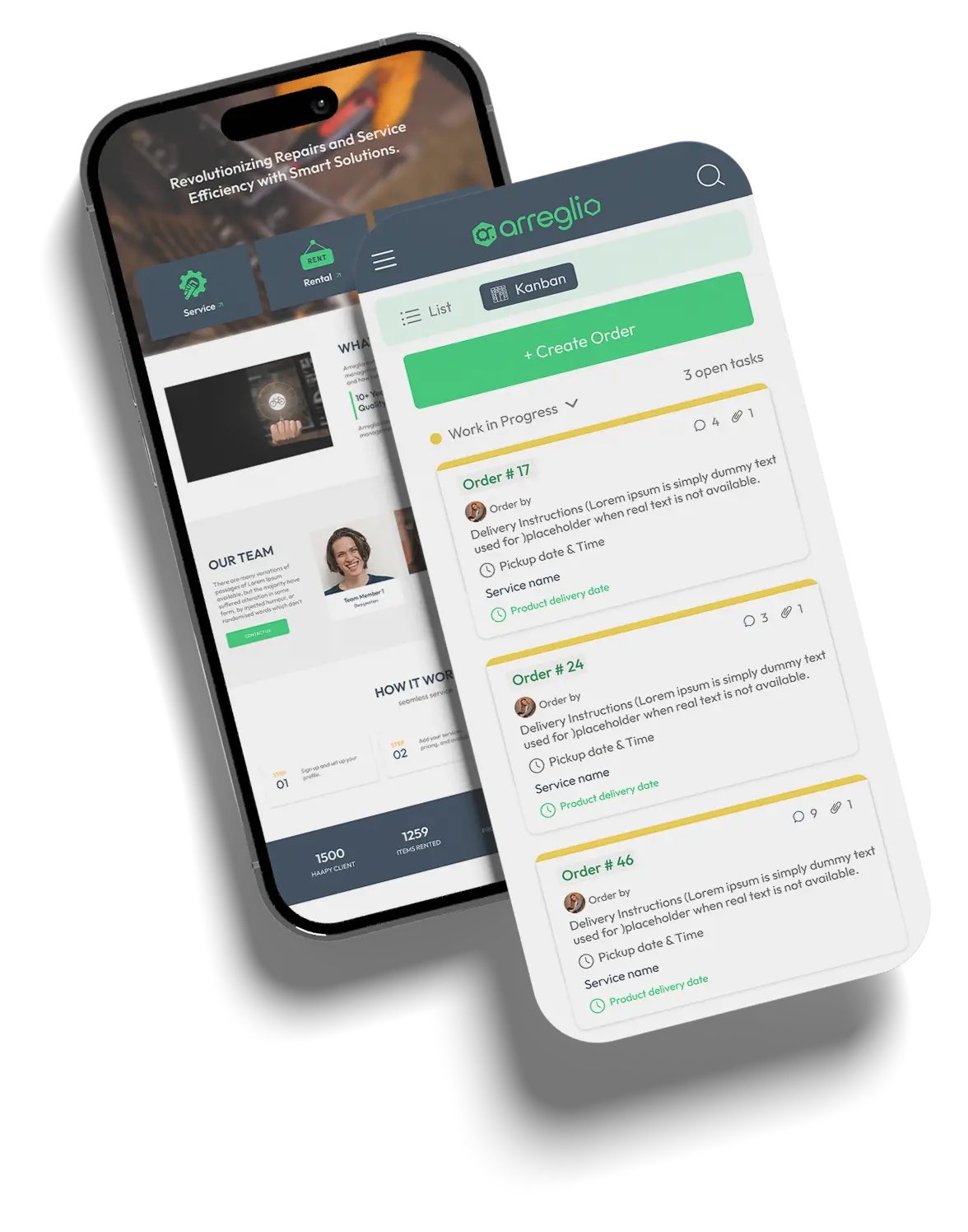 Devices mockup