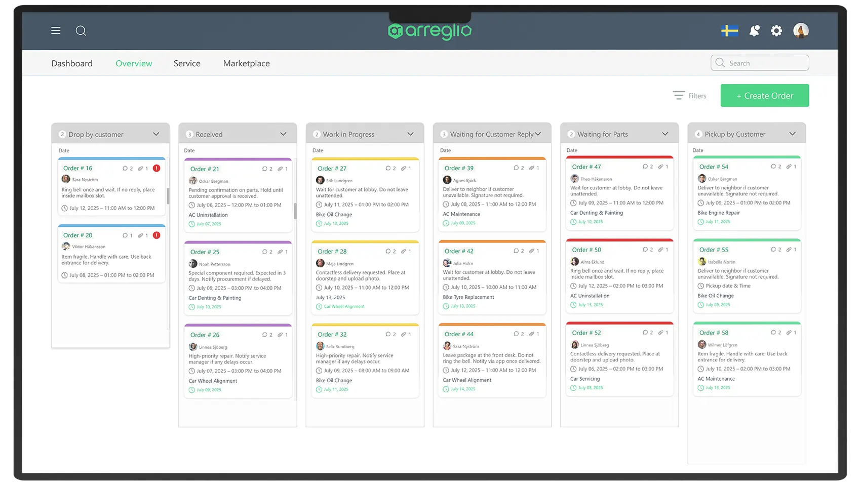Workshop using Arreglio platform